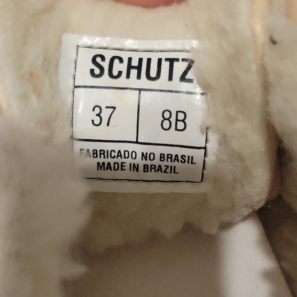 SCHUTZ Beige Lace-Up Sneakers with White Trim - Picture 6 of 11